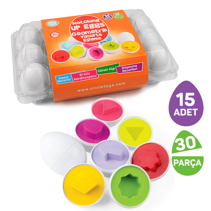 Circle Toys 15’li Geometrik Yumurta