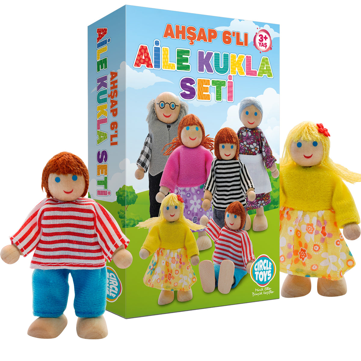 Circle Toys 6’lı Ahşap Kukla Seti