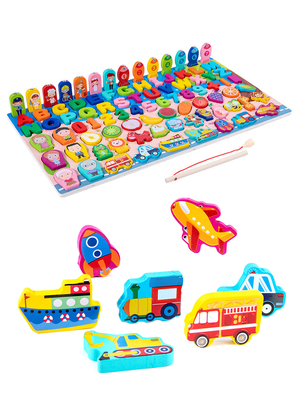 Circle Toys 8'i Bir Arada Balık Tutma ve Eşleştirme