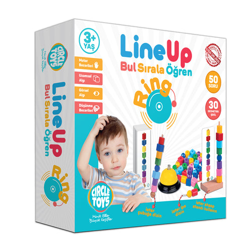 Circle Toys Line Up Ring – Zilli Bul Sırala ve İpe Boncuk Dizme Oyunu