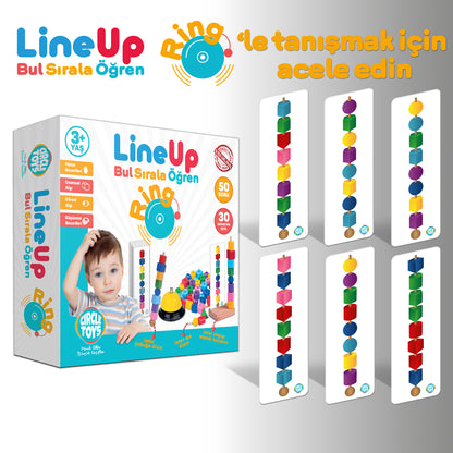 Circle Toys Line Up Ring – Zilli Bul Sırala ve İpe Boncuk Dizme Oyunu