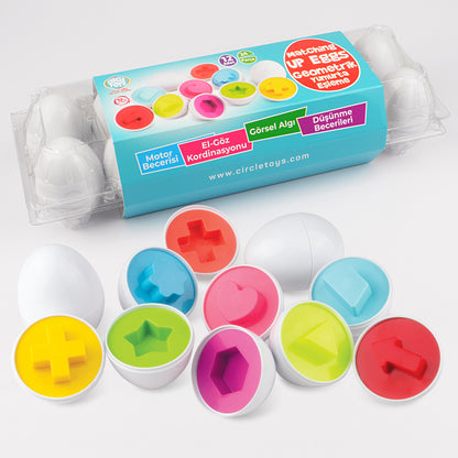Circle Toys  12’li Geometrik Yumurta