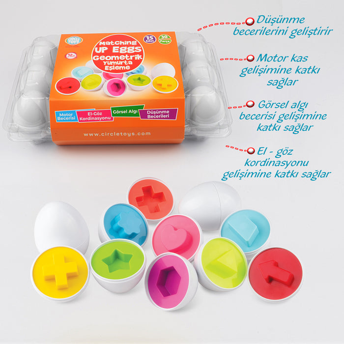 Circle Toys  15’li Geometrik Yumurta