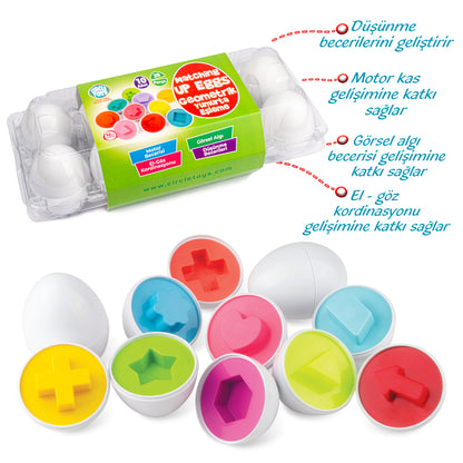 Circle Toys  10’lu Geometrik Yumurta