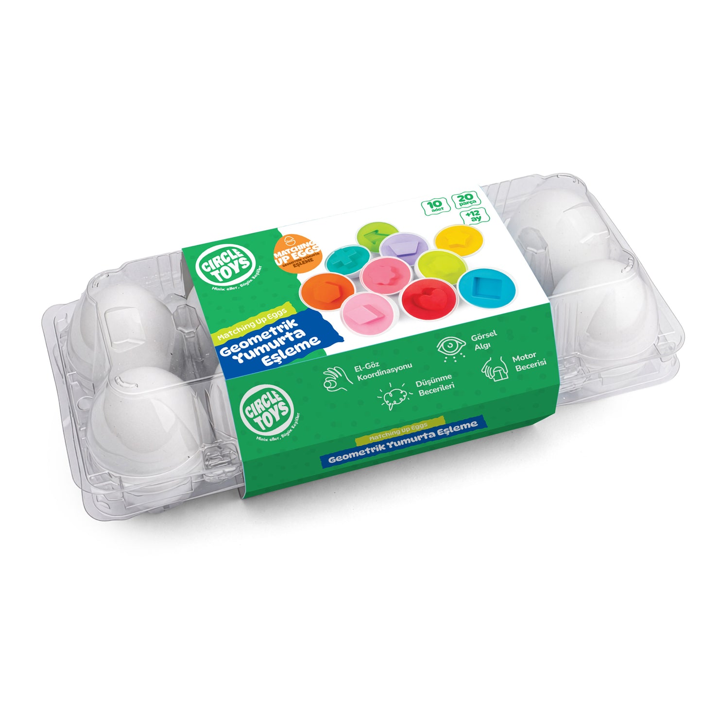 Circle Toys  10’lu Geometrik Yumurta
