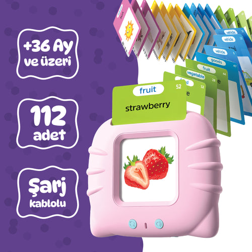 Circle Toys İngilizce Konuşan Sesli Flash Eğitim Kartları 224 Kart