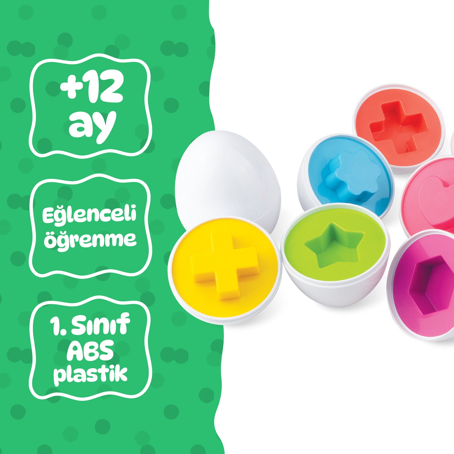 Circle Toys  10’lu Geometrik Yumurta