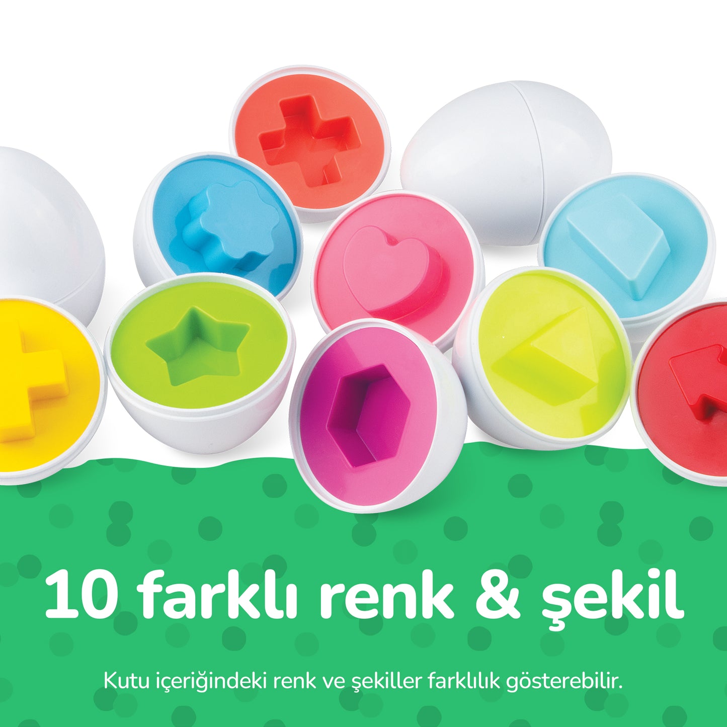 Circle Toys  10’lu Geometrik Yumurta