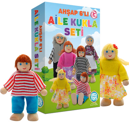 Circle Toys 6’lı Ahşap Kukla Seti