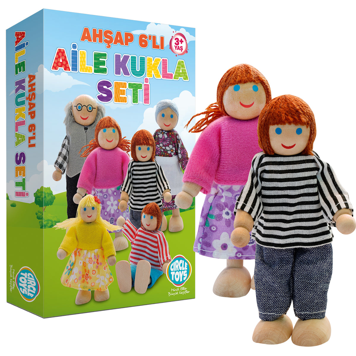 Circle Toys 6’lı Ahşap Kukla Seti