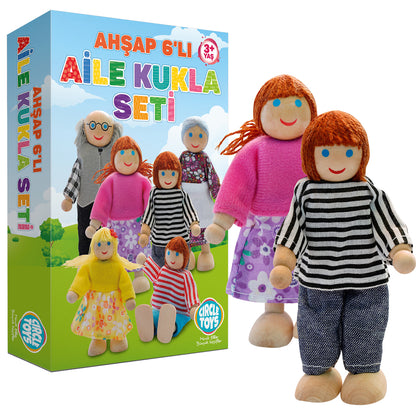Circle Toys 6’lı Ahşap Kukla Seti