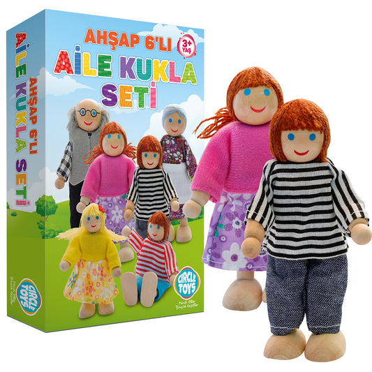 Circle Toys 6’lı Ahşap Kukla Seti
