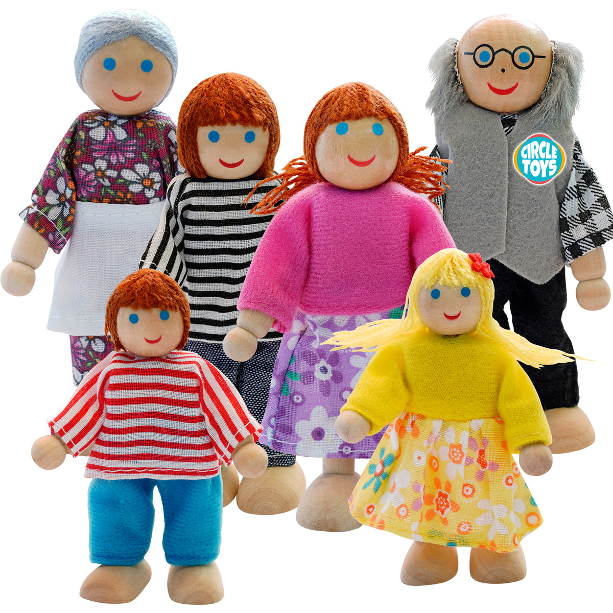 Circle Toys 6’lı Ahşap Kukla Seti