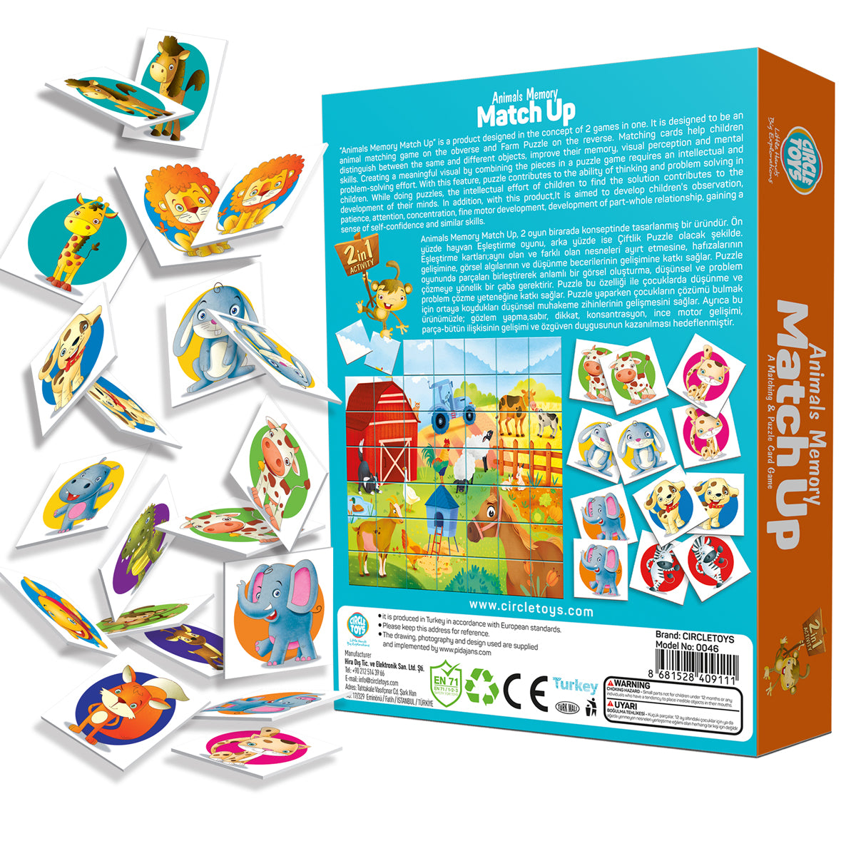 Circle Toys Animals MatchUp Eşleştirme