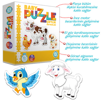 Circle Toys Baby Puzzle – Çiftlik Hayvanları