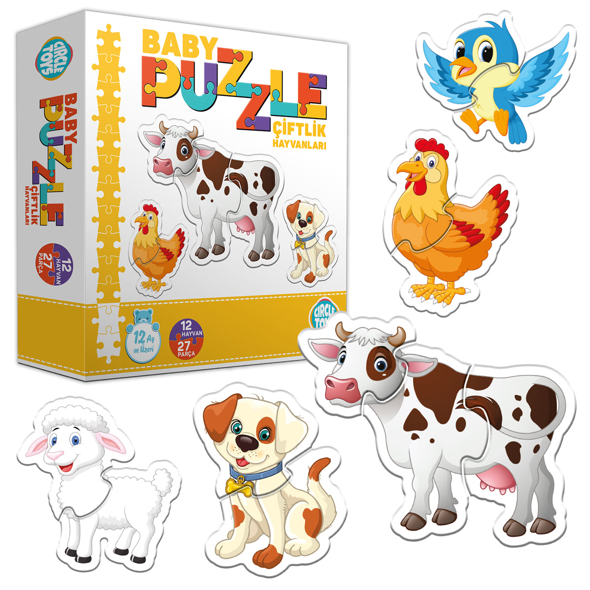 Circle Toys Baby Puzzle – Çiftlik Hayvanları