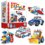 Circle Toys Baby Puzzle Sevimli Araçlar