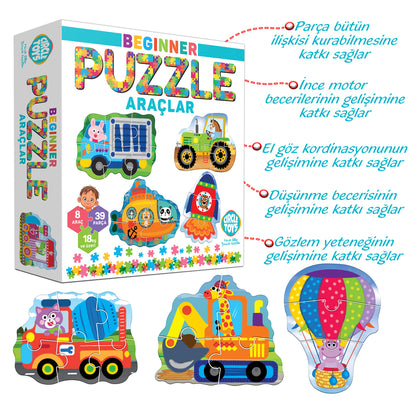 Circle Toys Beginner Puzzle – Araçlar
