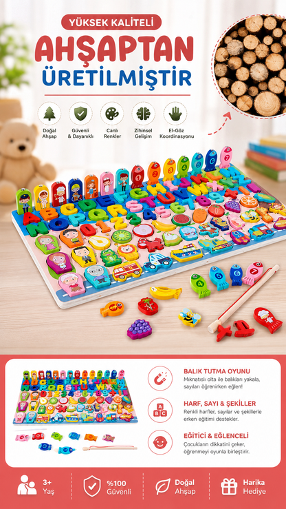 Circle Toys 8'i Bir Arada Balık Tutma ve Eşleştirme Macerası