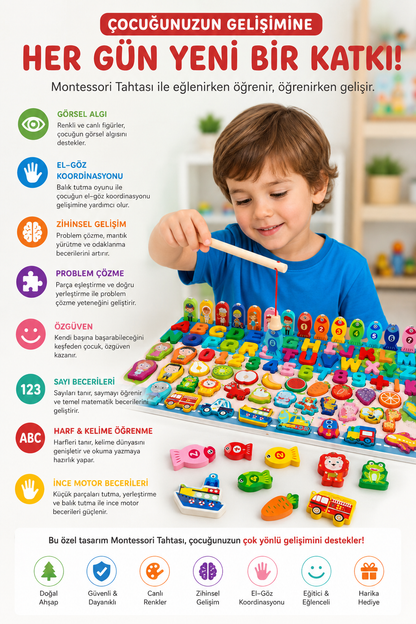 Circle Toys 8'i Bir Arada Balık Tutma ve Eşleştirme Macerası