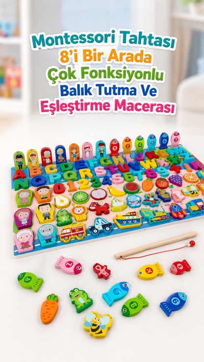 Circle Toys 8'i Bir Arada Balık Tutma ve Eşleştirme Macerası