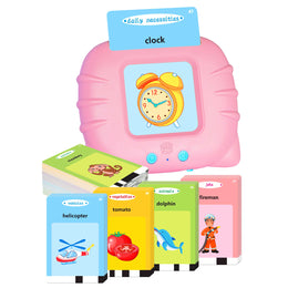 Circle Toys İngilizce Konuşan Sesli Flash Eğitim Kartları 224 Kart - Pembe