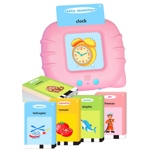 Circle Toys İngilizce Konuşan Sesli Flash Eğitim Kartları 224 Kart - Pembe