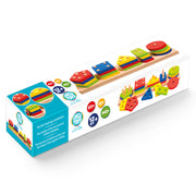Circle Toys Ahşap Geometrik Şekiller 5'li
