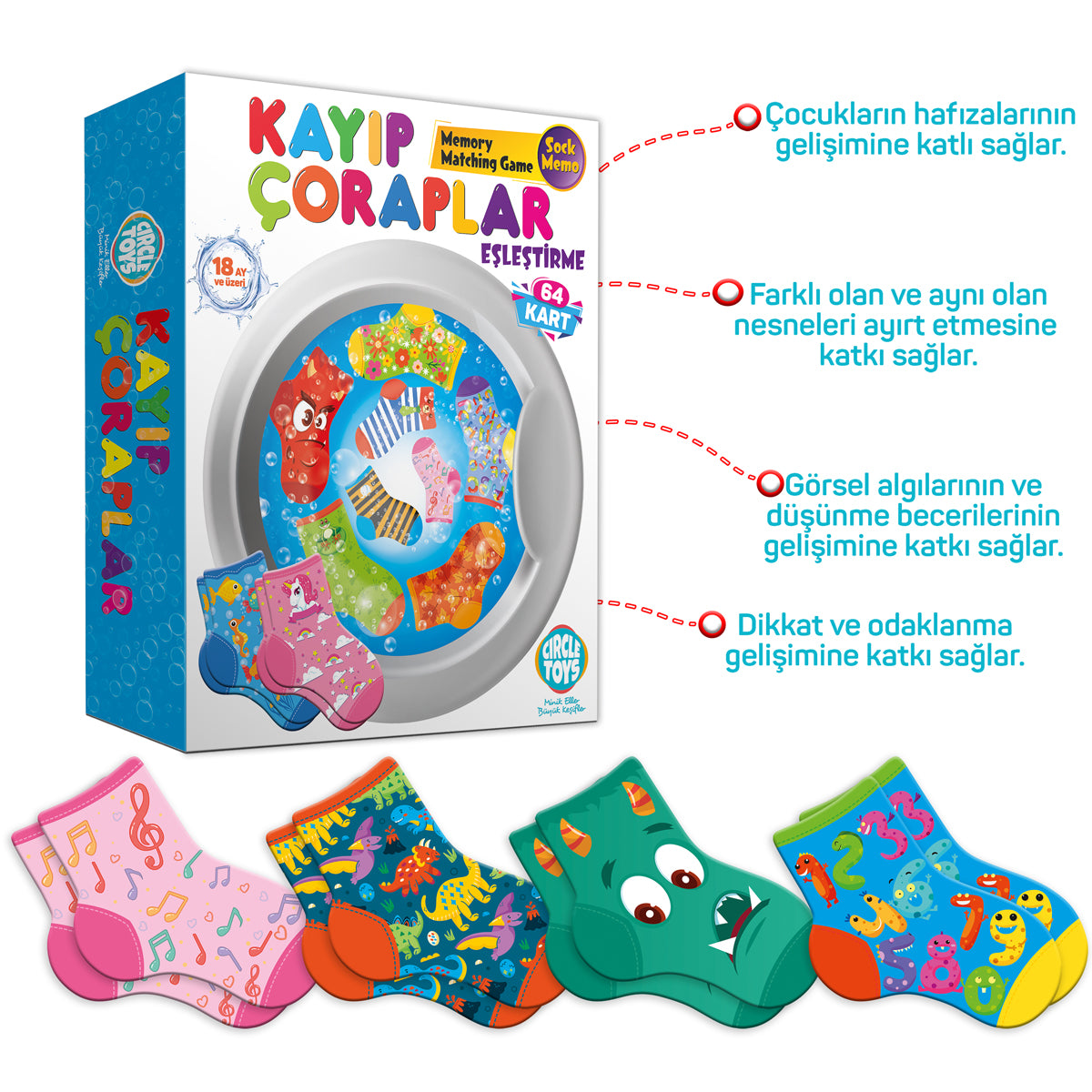 Circle Toys Kayıp Çoraplar Eşleştirme