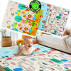 Circle Toys Neşeli Zürafa + Taşıtlar, Katlanabilir Çocuk Oyun Halısı -150x200x1 - Taşıma Çantası Yanında