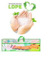 Circle Toys Neşeli Zürafa + Animals, Katlanabilir Çocuk Oyun Halısı –  150X200X1 cm - Taşıma Çantası Yanında