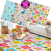 Circle Toys Animals + Taşıtlar, Katlanabilir Çocuk Oyun Halısı - 150X200X1 cm - Taşıma Çantası Yanında