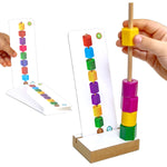 Circle Toys Line Up İpe ve Çubuğa Boncuk ve Şekil Dizme Oyunu