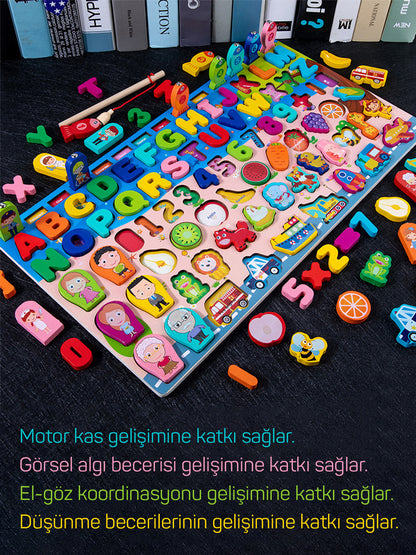 Circle Toys 8'i Bir Arada Balık Tutma ve Eşleştirme