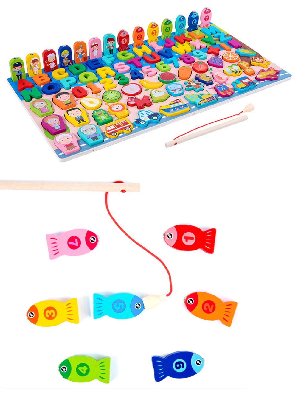 Circle Toys 8'i Bir Arada Balık Tutma ve Eşleştirme