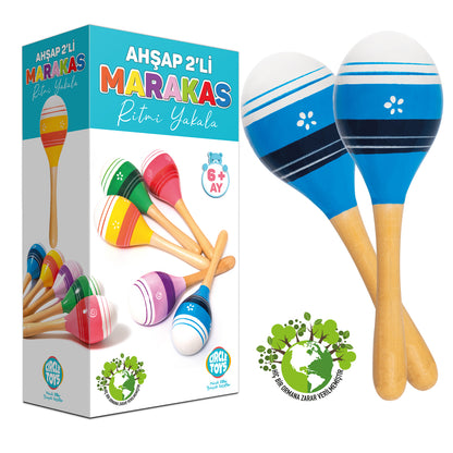 Circle Toys Ahşap Marakas 2'li