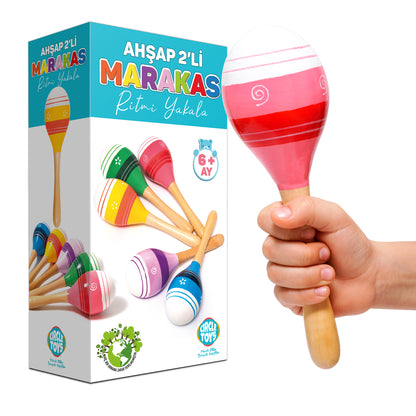 Circle Toys Ahşap Marakas 2'li