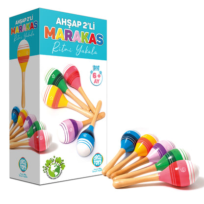 Circle Toys Ahşap Marakas 2'li