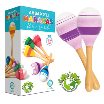 Circle Toys Ahşap Marakas 2'li