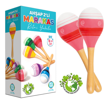 Circle Toys Ahşap Marakas 2'li